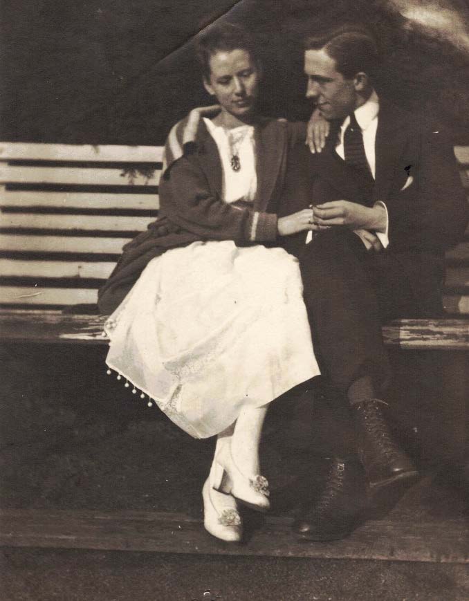 Ewald Wittmer und Ehefrau Anna 1920